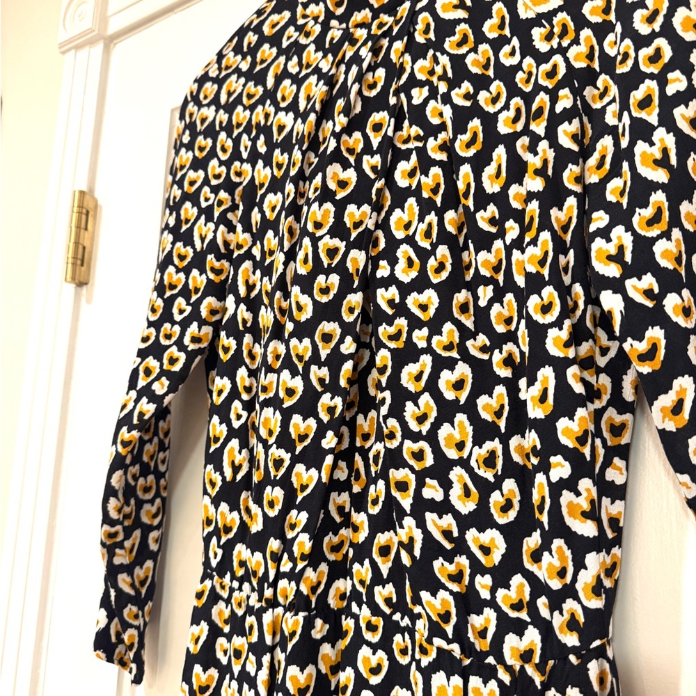 Sandro Abstract Heart Patterned Mini Dress - Picture 5 of 11